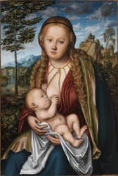 La Virgen amamantando al Niño