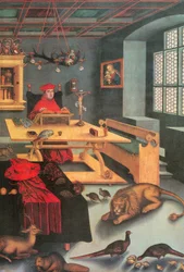 El cardenal Alberto de Brandemburgo como San Jerónimo