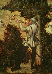Ballestero apuntando, detalle de 