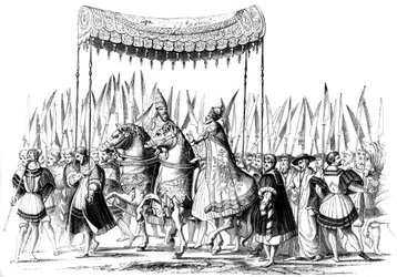 Procesión imperial, 1529-1530