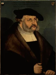 Retrato de Federico III, Elector de Sajonia 1463-1525