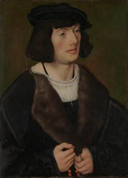 Retrato de un hombre con un rosario, ca. 1508