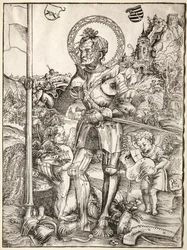 San Jorge de pie, 1506