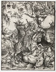 San Jorge matando al dragón, 1500s