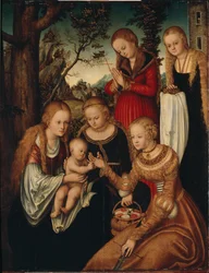 La Virgen y el Niño con las santas Catalina, Dorotea, Margarita y Bárbara