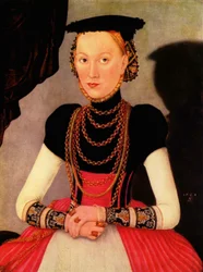 Alemán: Weibliches Bildnis / Bildnis einer Frau (eine geborene Hoffmann aus Leipzig) Retrato de mujer / Portrait of a Woman (a Hoffmann by birth from Leipzig)