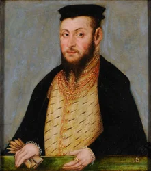 Polaco: Retrato de Zygmunta Augusta (1520-1572), króla Polski Segismundo II Augusto.