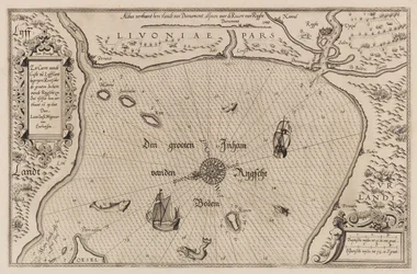 Carta náutica del Golfo de Riga
