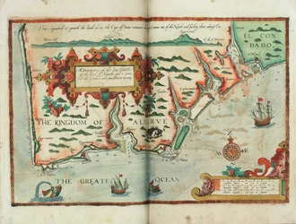 Descripción de las costas marítimas, de la tierra de Algarbe, y de una parte del Condado con sus costas y aberturas, c.1588 (dibujo)