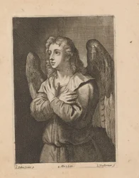 Ángel con las manos cruzadas