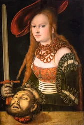 Judith con la cabeza de Holofernes, hacia 1530 (Témpera y óleo sobre madera (tilo americano))