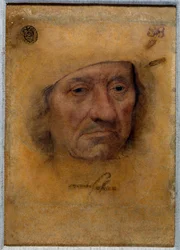 Retrato del Doctor Petrus von Clapis Dibujo al pastel de Bruyn de la Escuela de Lucas Cranach el Viejo