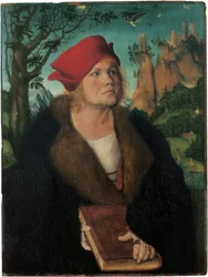 Retrato del Dr. Johannes Cuspinian, por Cranach, Lucas, el Viejo (1472-1553)