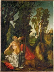San Jerónimo Penitente (pintura sobre madera de tilo)