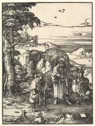 Abraham yendo a sacrificar a Isaac, 1517-19