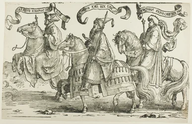 Jehoram, Uzías, Jotam, placa tres, de Los Doce Reyes de Israel