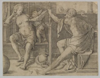 Marte, Venus y Cupido, 1530