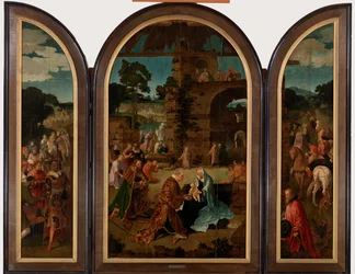 La adoración de los magos Tríptico, c.1510