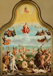 Los Justos esperando su asunción (óleo sobre madera)