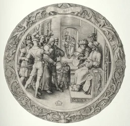 La Pasión Redonda: Cristo ante el Sumo Sacerdote, 1509
