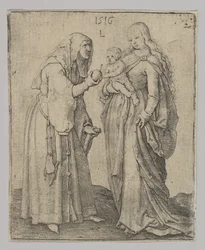 La Virgen con el Niño y Santa Ana, 1516