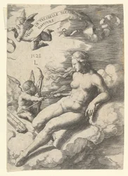 Venus y Cupido, 1528