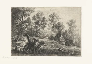 Paisaje con una casa y un pozo Cinco paisajes (título de la serie)
