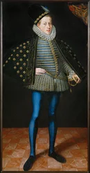 Archiduque Matías con túnica azul (pintura sobre lienzo)