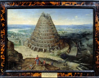 La Torre de Babel. Pintura de Lucas van Valckenborch (1530-1597) 1594