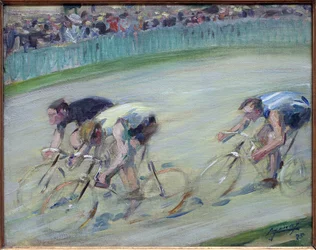 La prisa final. Pintura de Lucien Jonas (1880-1947), óleo sobre lienzo 1905, arte francés, siglo XX. Museo de la Piscina, Roubaix.