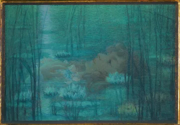 Ofelia - Actriz Suzanne Reichenberg en Hamlet de Alejandro Dumas