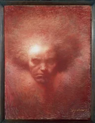 Retrato del compositor alemán Ludwig van Beethoven