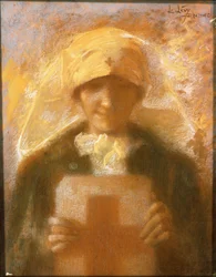 Retrato de una joven enfermera