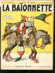 Portada de "La Baionnette", Satirique en Couleurs