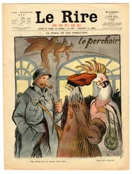 Portada de "Le Rire rouge", Satírico en Colores