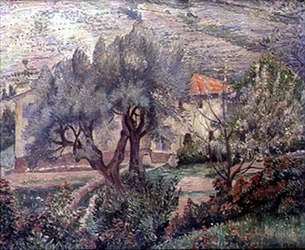 Paisaje de Orovida, el cerezo