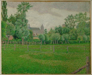 La iglesia de Gisors (pintura sobre lienzo)