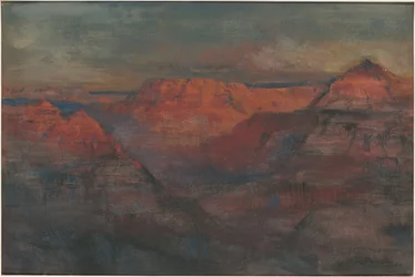 The Afterglow, Gran Cañón, Arizona, c.1904 (acuarela y gouache)