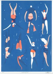 Piscina, 2016 (serigrafía)