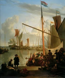 El Ij frente a Ámsterdam desde Mosselsteiger o Bothhuisjes