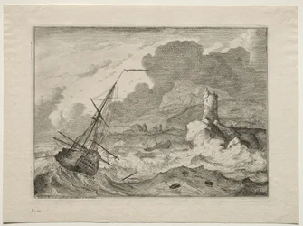 Tormenta en el mar, 1701