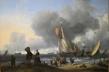 Holandeses embarcando en un yate