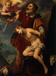 El sacrificio de Abraham, de Ludovico Cardi conocido como il Cigoli (1559-1613), óleo sobre lienzo, 200x145 cm.
