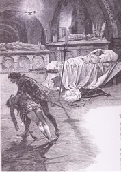 Bella Julieta que con ángeles permaneces, ilustración de Romeo y Julieta