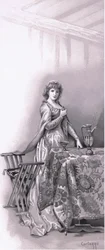 Lady Capulet: Ve a despertar a Julieta, ve y arréglala, ilustración de Romeo y Julieta