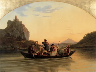 Cruce en Schreckenstein, 1837