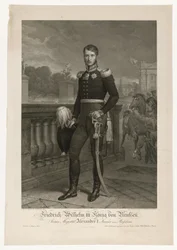 Federico Guillermo III en la plaza de la Concordia