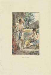 Pareja en su cabaña en el campo
Arroyos (título en el objeto)