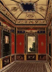 La sala pompeyana pintada por Augustine Aglio (1777-1857) de 