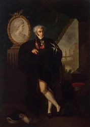 Retrato de Dmitry Lvovich Naryshkin 1758-1838, principios del siglo XIX